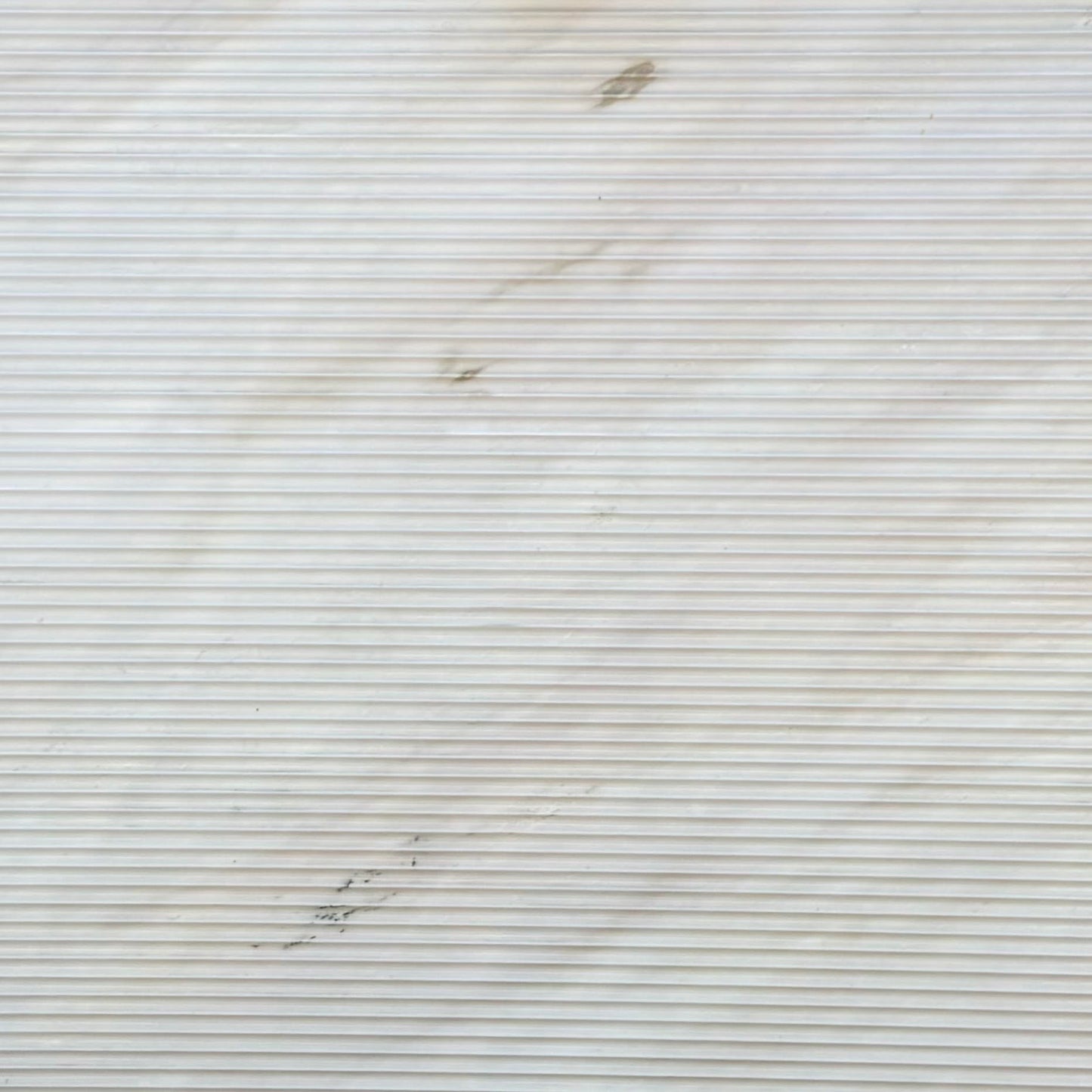 Alpine White Fluted Marble Slab Honed Stone